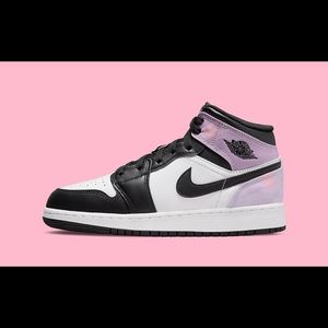 NEW Nike Air Jordan 1 Mid Zen Master Pink Black (Size GS 5, 6.5 & 7) AUTHENTIC